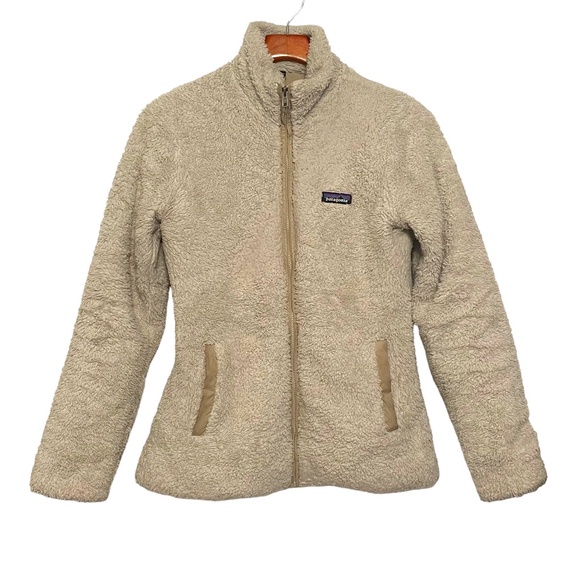 Patagonia Shearling Teddy Mock Neck Zip Front Jacket Size M - Picture 1 of 7